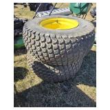 2- JD Lwanmower tires & Rims, 23 x 10.50- 12 NHS