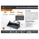 Wolverine Mini Skidloader 48' Combo Bucket