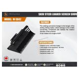 Wolverine Mini Skidloader 43' Brush Bucket