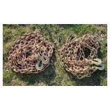 2- New 3/8' 20ft. G70 Chains