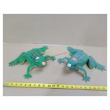 2 Battery Operated Sound Frogs - Motion