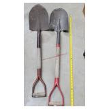 2- Used Spade Shovels