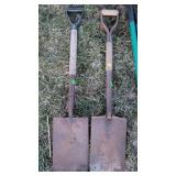 2- Square Shovels / Spades