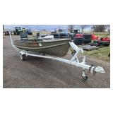 1974 Bluestar 14ft Boat - Johnson 15 Engine