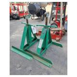 2- Greenlee 683 Reel Stands - 2.5k lbs Capacity