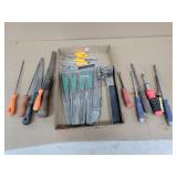 Mixed Files & Screwdrivers w/ Rivet Tool