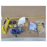 Hand Sander, Sandpaper, Resporator Mask