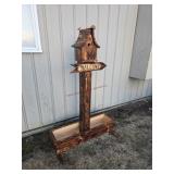 Welcome Flower Tower/ Bird House Planter 44 x 65T