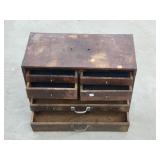 Vintage Wooden Machinist Tool Chest