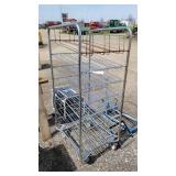 Metal Wire Rack Cart - 8 Tier - 30x26x62
