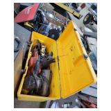 Stack On Tool Box With 2 sanders and a light.