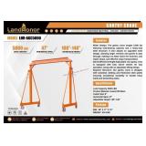 Land Honor 5k Lbs. Gantry Crane in Crate