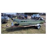 14ft Aluminum Flat Bottom Boat