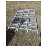 45' w Folding Aluminum Ramps, 56' long