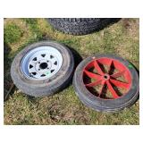 4 Bolt Trailer Tire 12' & Other Tire