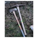 Double Headed Axe & Pick Axe