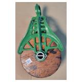 Antique 6' Wooden Pulley