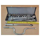 Mixes Brand 1/2' Socket Set