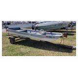 1962 Quachita 12ft Aluminum Flat Bottom Boat