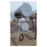 200 Gallon / 110 Gallon Fuel Barrels on Stand