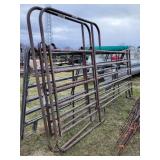 2- 12ft Brown Corral Panels w/ Doors