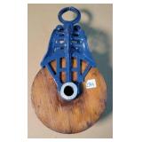 Antique 6' Wooden Pulley