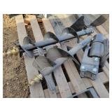 8' & 12' Auger Set for Mini Excavator 3.5' Mount