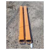 Set of 76' Fork Extensions, Imported