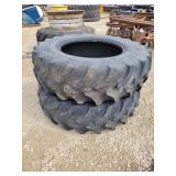 2- Goodyear 420/90 R30 Tractor Tire, Good Rubber