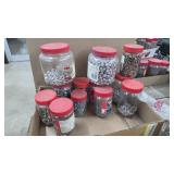 Flat of Self Tapping Metal Screws and Fasteners