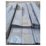 28 Sheets of Vintage 10ft - 12ft Galvanized Steel