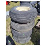 4- Used 8- Bolt 12.5L-15 SL Ag Rims & Tires