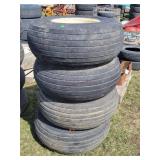 4- Used 8- Bolt 12.5L-15 SL Ag Rims & Tires