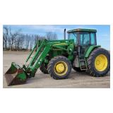 1998 John Deere 7210 Tractor w/ 741 Loader