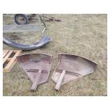Pair of Tractor Fenders, set of used JD plastic