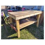 36x62 Wooden Shop Table