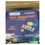 20pc- Ratchet  Strap Set. 3.5 Meters - No Hooks