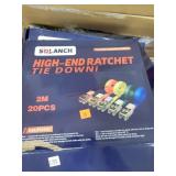 20pc- Ratchet  Strap Set. 2 Meters - No Hooks