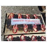 8- Unused 5/16 x 7ft G80 Chain Slings