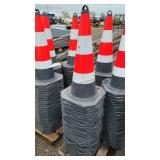 25- New Construction Cones w/ Reflective Sleeves