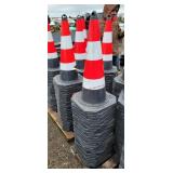 25- New Construction Cones w/ Reflective Sleeves