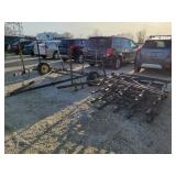 4 Section Drag With Frame On Wheels.