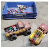 Two Tonka trucks & Other Toys