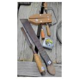 Jorgensen Clamp, Machete, Chisel, Tape
