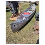 1994 16'  Aluminum Canoe, w/ 2T76S Motor, Runs