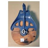 Antique 6' Wooden Pulley