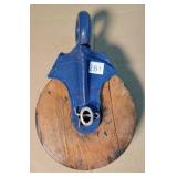 Antique 6' Wooden Pulley