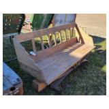 Heavy Oak Buggy Seat 52'