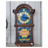 13x23 Schmidt Beer Clock - Battery Operated