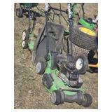 2- Green Push mowers, untested